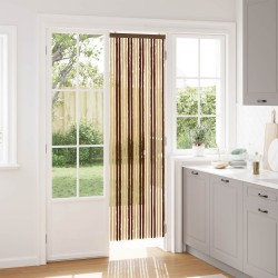 Rideau anti-insectes en chenille Marron et beige 56 x 200 cm 636820636820