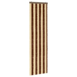 Rideau anti-insectes en chenille Marron et beige 56 x 200 cm 636820636820