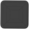 Plateau carré à fleurs 24 pcs Noir 32 x 32 x 2,5 cm Plastique 636841636841