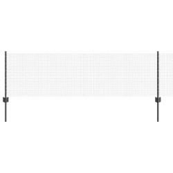 Clôture en fil soudé avec poteaux 100 x 0,6 m Gris Maille 636843636843