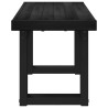 Banc de salle à manger NOAIN 120 x 41 x 45 cm Pin massif Noir 636854636854