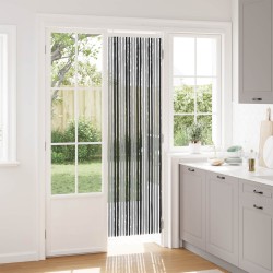 Rideau anti-insectes en chenille Gris et Noir 56 x 200 cm 636858636858