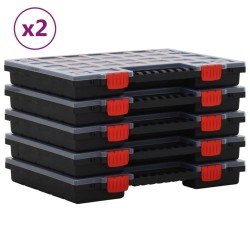 Boîtes d'assortiment 10 pcs 40x30x5 cm Polypropylène 636870636870