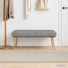 Banc à double couche Gris clair 120 x 45 x 46 cm Velours 636871636871