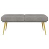 Banc à double couche Gris clair 120 x 45 x 46 cm Velours 636871636871