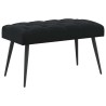 Banc avec capitonnage bouton Noir 80 x 40 x 46 cm Velours 636873636873
