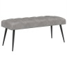 Banc avec capitonnage bouton Gris clair 110 x 40 x 46 cm 636874636874
