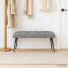 Banc avec capitonnage bouton Gris clair 110 x 40 x 46 cm 636874636874