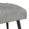 Banc avec capitonnage bouton Gris clair 110 x 40 x 46 cm 636874636874