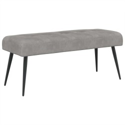 Banc avec capitonnage bouton Gris clair 110 x 40 x 46 cm 636875636875
