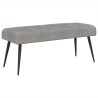 Banc avec capitonnage bouton Gris clair 110 x 40 x 46 cm 636875636875
