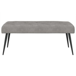 Banc avec capitonnage bouton Gris clair 110 x 40 x 46 cm 636875636875