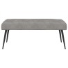 Banc avec capitonnage bouton Gris clair 110 x 40 x 46 cm 636875636875