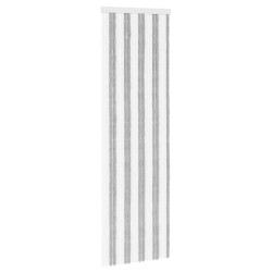Rideau anti-insectes en chenille Gris et blanc 56 x 185 cm 636877636877