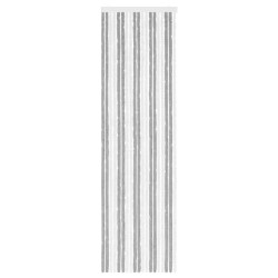 Rideau anti-insectes en chenille Gris et blanc 56 x 200 cm 636880636880