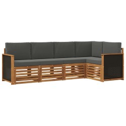 Ensemble de canapé d'angle 4 pcs Naturel et Anthracite 636890636890