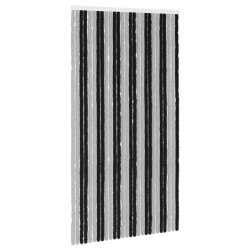 Rideau anti-insectes en chenille Gris et Noir 118 x 220 cm 636893636893