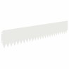 Bordure de Pelouse 10 pcs 103 x 20 cm Acier Blanc 636898636898