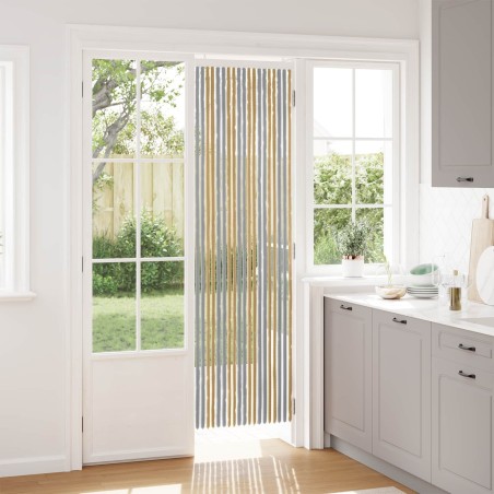Rideau anti-insectes en chenille Gris et Beige 56 x 200 cm 636902636902