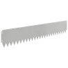Bordure de Pelouse 10 pcs 103 x 20 cm Acier Argenté 636903636903