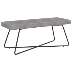 banc Uni Gris clair 110 x 40 x 45 cm Velours 636906636906