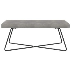 banc Uni Gris clair 110 x 40 x 45 cm Velours 636906636906