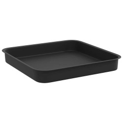 Plateau carré à fleurs 24 pcs Noir 15 x 15 x 2 cm Plastique 636911636911