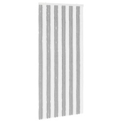 Rideau anti-insectes en chenille Gris et blanc 100 x 220 cm 636916636916