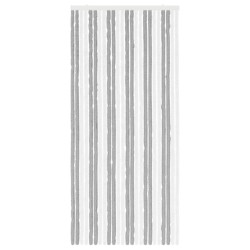 Rideau anti-insectes en chenille Gris et blanc 100 x 220 cm 636916636916