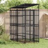 Chenil d'extérieur avec toit pour chiens Acier 1,84 m² 636919636919