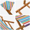 Chaise Longue 4 pcs 3 Position Bois d'eucalyptus massif 636921636921