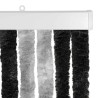 Rideau anti-insectes en chenille Gris et Noir 100 x 220 cm 636924636924
