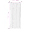 Rideau anti-insectes en chenille Gris et Noir 100 x 220 cm 636924636924