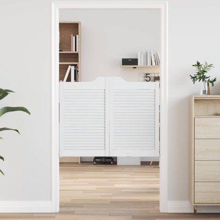 Portes battantes Blanc 80 x 50 cm Bois de pin massif 636930636930