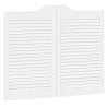 Portes battantes Blanc 80 x 50 cm Bois de pin massif 636930636930