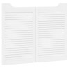 Portes battantes Blanc 80 x 50 cm Bois de pin massif 636930636930