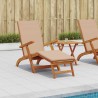 Chaise longue inclinable et pliable 2 pcs Taupe 636936636936