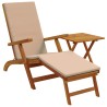 Chaise longue inclinable et pliable 2 pcs Taupe 636936636936