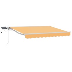 Cadre de store manuel avec LEDs Sable 4 × 3,5 m 636940636940