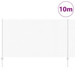 Clôture en fil soudé avec poteaux 10 x 1,4 m Acier galvanisé 636947636947