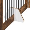 Porte de chien pliable avec supports 2 pcs Chêne fumé 200,5 cm 636950636950
