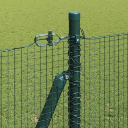 Clôture en fil soudé avec base en béton 25 x 1,5 m Vert Maille 636958636958