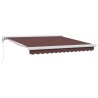 Auvent rétractable automatique marron 300x250 cm 636974636974
