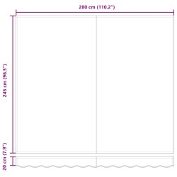 Auvent rétractable Blanc 300 x 250 x 165 cm Tissu et Métal 636975636975