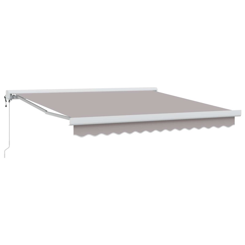 Auvent rétractable Gris clair 300 x 250 x 165 cm Tissu et Métal 636976636976