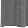 Rideaux en voile à œillets 2 pcs gris foncé 636979636979