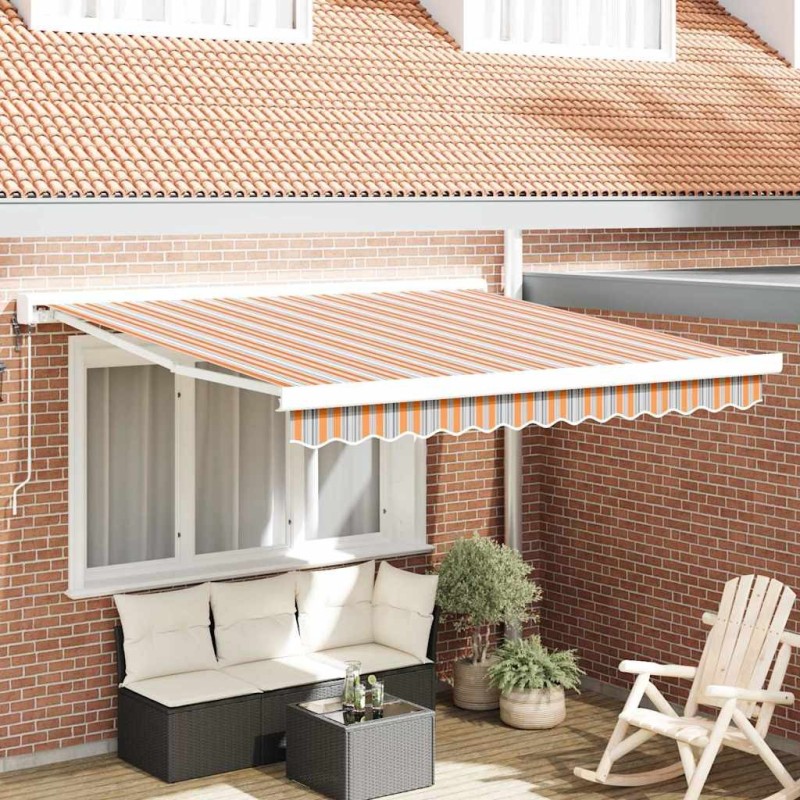 Auvent rétractable Multicolore 300 x 250 x 165 cm 636999636999