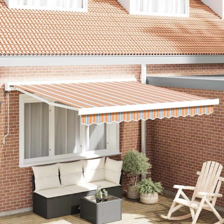 Auvent rétractable Multicolore 300 x 250 x 165 cm 636999636999