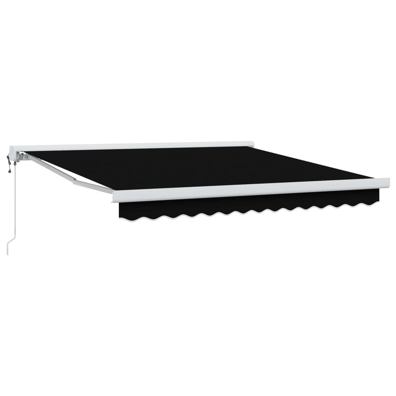 Auvent rétractable Noir 300 x 250 x 165 cm Tissu et Métal 637000637000