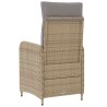 Chaise de jardin inclinable Beige et Gris clair 637005637005